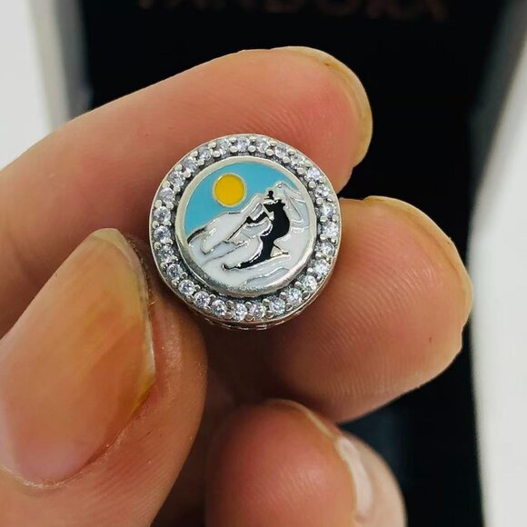 ✨🔥Pandora Skier Exclusive bead Charm - Picture 1 of 3